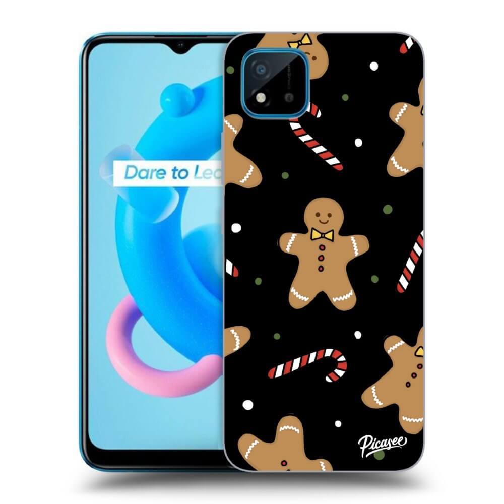 Picasee silikónový čierny obal pre Realme C11 (2021) - Gingerbread