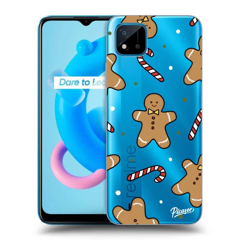 Picasee silikónový prehľadný obal pre Realme C11 (2021) - Gingerbread
