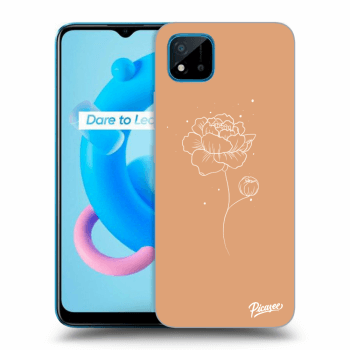 Picasee silikónový prehľadný obal pre Realme C11 (2021) - Peonies