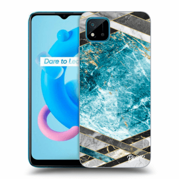 Picasee ULTIMATE CASE pro Realme C11 (2021) - Blue geometry