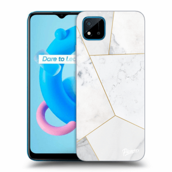 Obal pre Realme C11 (2021) - White tile