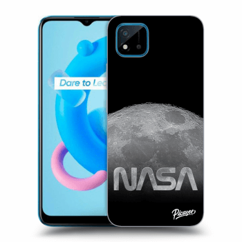 Picasee silikónový čierny obal pre Realme C11 (2021) - Moon Cut