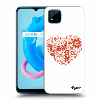 Picasee silikónový čierny obal pre Realme C11 (2021) - Big heart