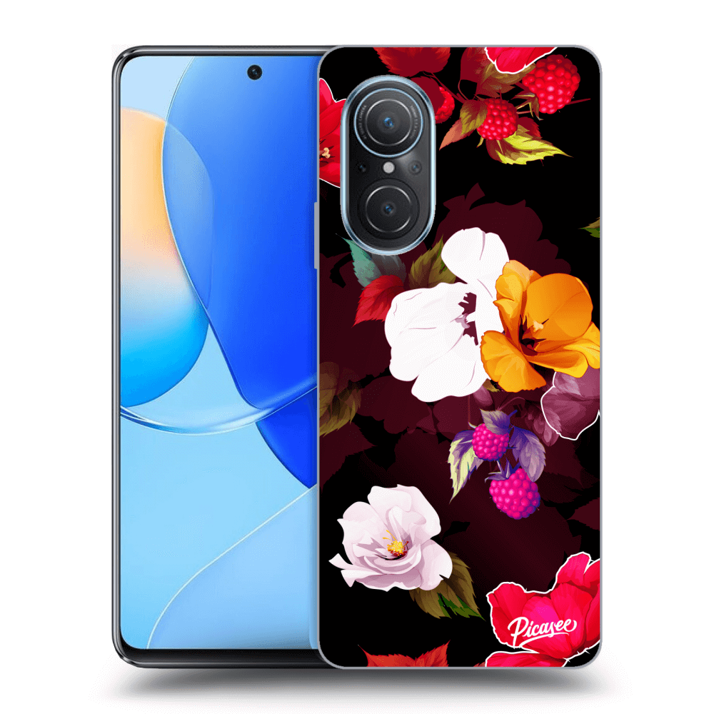 Picasee silikónový prehľadný obal pre Huawei Nova 9 SE - Flowers and Berries