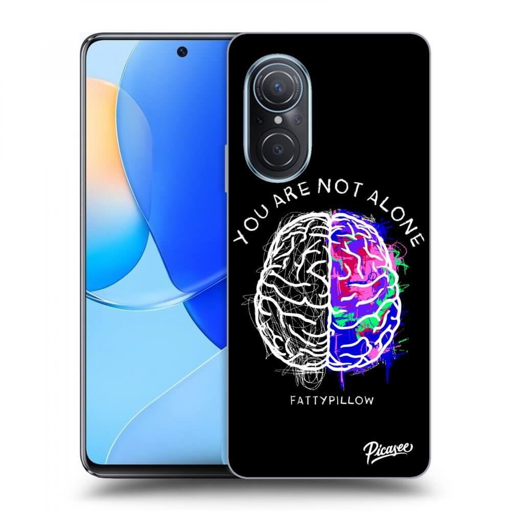 Picasee silikónový prehľadný obal pre Huawei Nova 9 SE - Brain - White