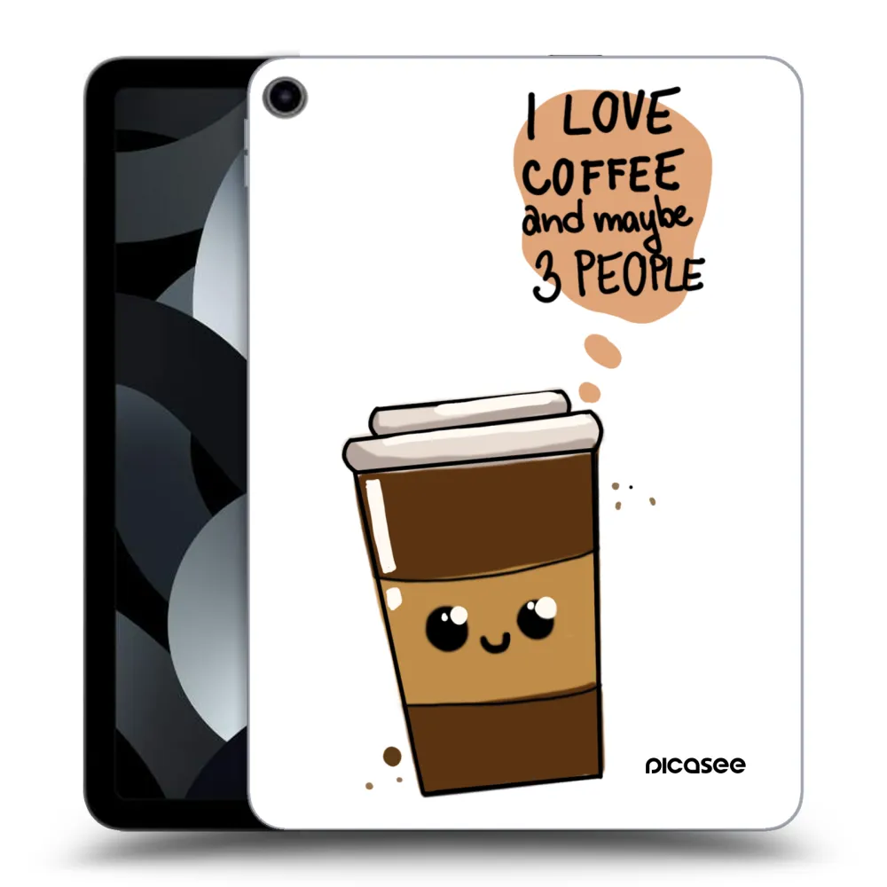 Picasee silikónový prehľadný obal pre Apple iPad Air 5 10.9" 2022 - Cute coffee