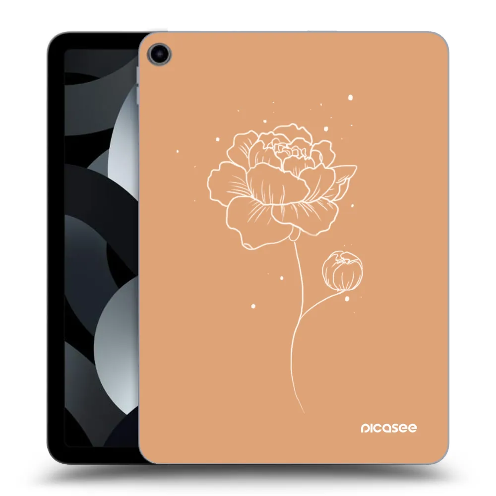 Picasee silikónový prehľadný obal pre Apple iPad Air 5 10.9" 2022 - Peonies