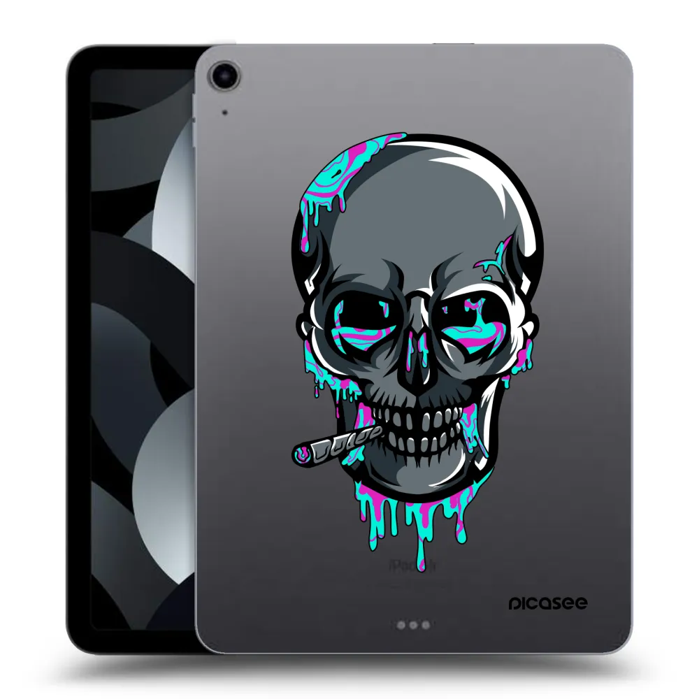 Picasee silikónový prehľadný obal pre Apple iPad Air 5 10.9" 2022 - EARTH - Lebka 3.0