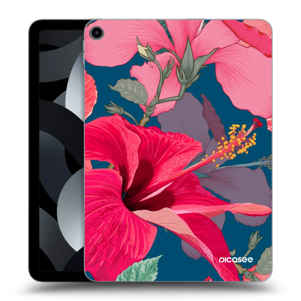 Picasee silikónový prehľadný obal pre Apple iPad Air 5 10.9" 2022 - Hibiscus