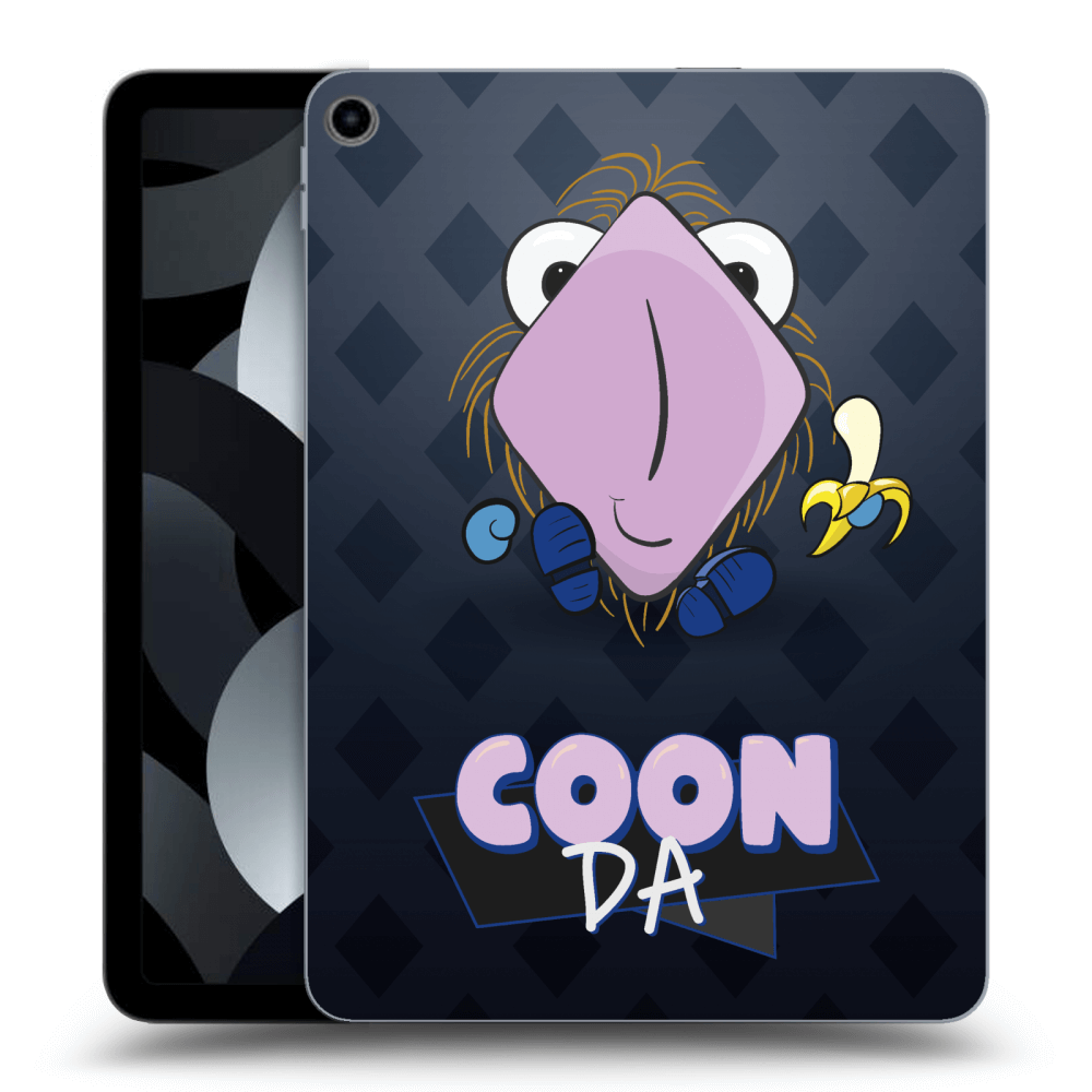 Picasee silikónový prehľadný obal pre Apple iPad Air 5 10.9" 2022 - COONDA chlupatka - tmavá