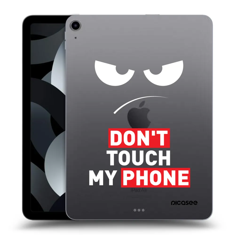 Picasee silikónový prehľadný obal pre Apple iPad Air 5 10.9" 2022 - Angry Eyes - Transparent