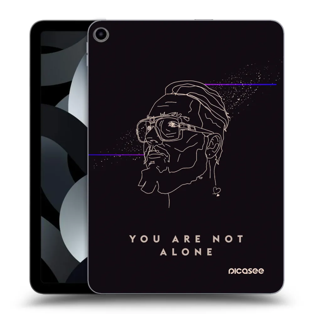 Picasee silikónový prehľadný obal pre Apple iPad Air 5 10.9" 2022 - You are not alone