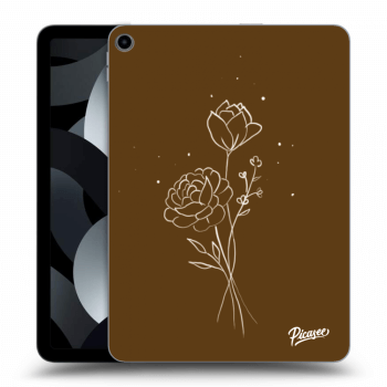 Obal pre Apple iPad Air 5 10.9" 2022 - Brown flowers