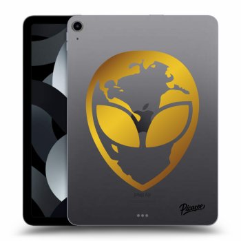 Picasee silikónový prehľadný obal pre Apple iPad Air 5 10.9" 2022 - EARTH - Gold Alien 3.0