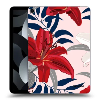 Obal pre Apple iPad Air 5 10.9" 2022 - Red Lily