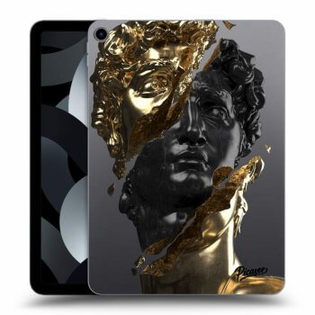 Picasee silikónový prehľadný obal pre Apple iPad Air 5 10.9" 2022 - Gold - Black