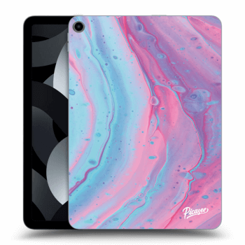 Picasee silikónový prehľadný obal pre Apple iPad Air 5 10.9" 2022 - Pink liquid