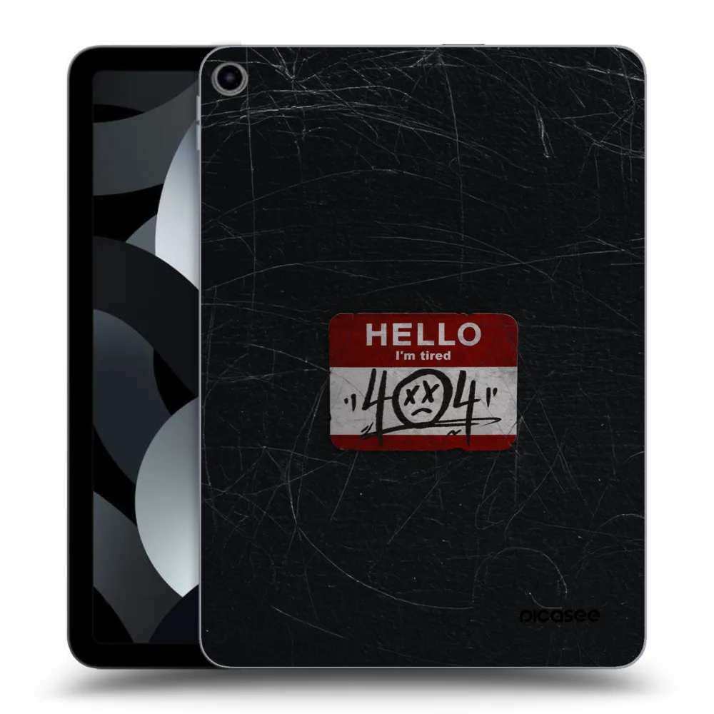 Picasee silikónový prehľadný obal pre Apple iPad Air 5 10.9" 2022 - HELLO 404