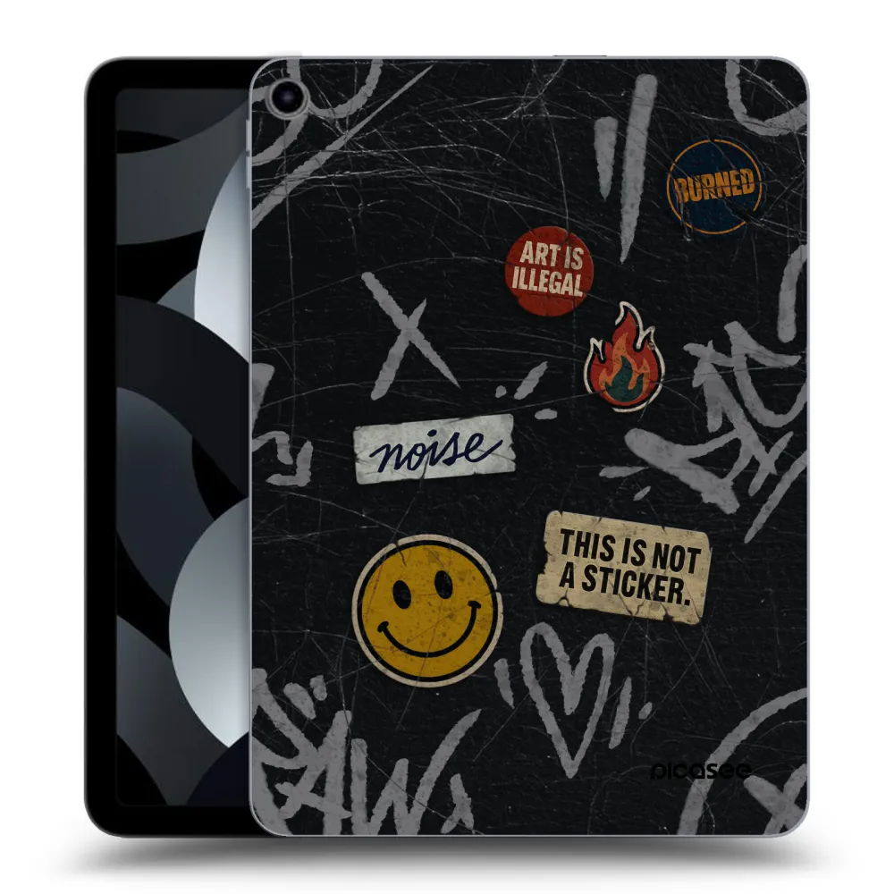 Picasee silikónový prehľadný obal pre Apple iPad Air 5 10.9" 2022 - STICKERS x TAGS