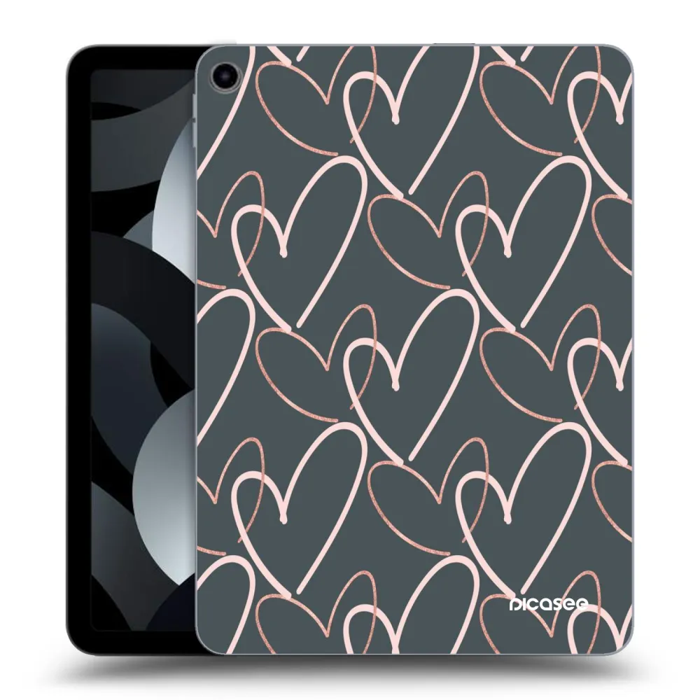 Picasee silikónový prehľadný obal pre Apple iPad Air 5 10.9" 2022 - Veľa lásky