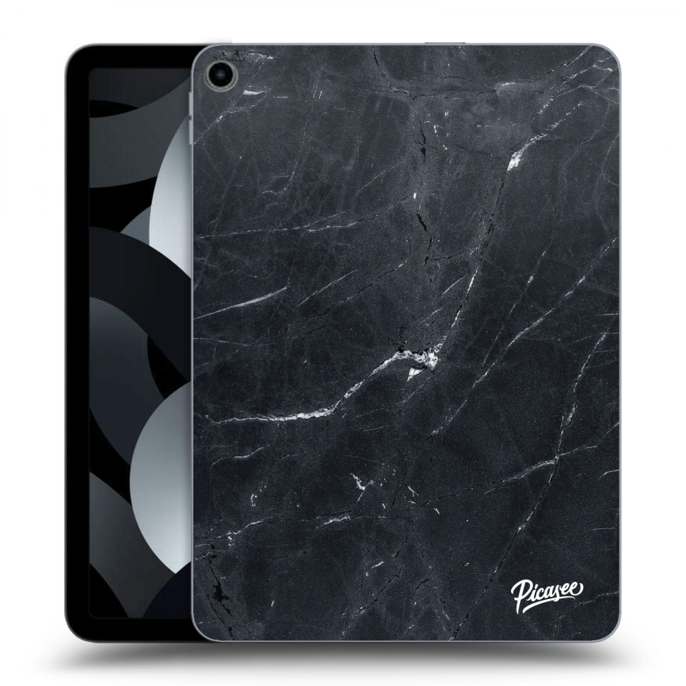 Picasee silikónový čierny obal pre Apple iPad Air 5 10.9" 2022 - Black marble