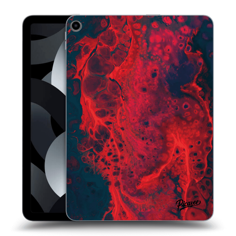 Picasee silikónový prehľadný obal pre Apple iPad Air 5 10.9" 2022 - Organic red