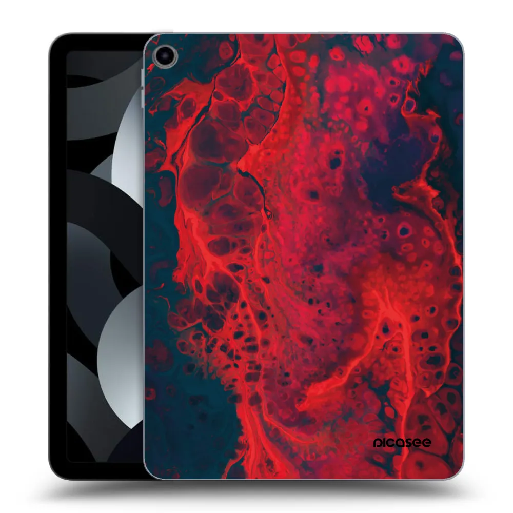 Picasee silikónový prehľadný obal pre Apple iPad Air 5 10.9" 2022 - Organic red