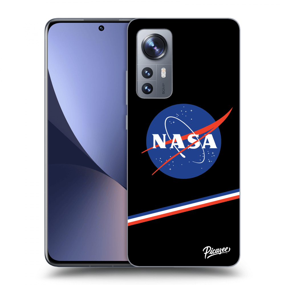 Picasee silikónový čierny obal pre Xiaomi 12 - NASA Original