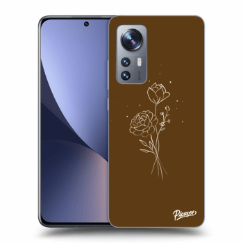 Obal pre Xiaomi 12 - Brown flowers