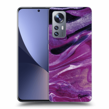 Obal pre Xiaomi 12 - Purple glitter