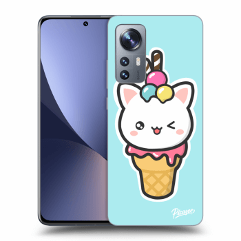 Picasee silikónový prehľadný obal pre Xiaomi 12 - Ice Cream Cat