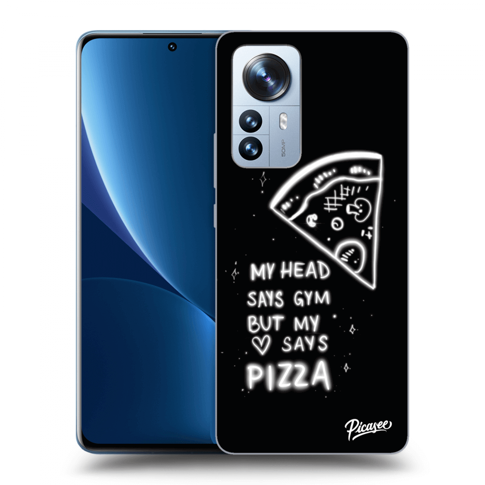 Picasee silikónový čierny obal pre Xiaomi 12 Pro - Pizza