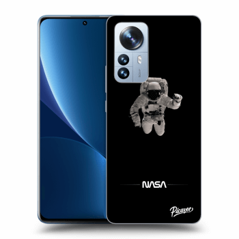Picasee silikónový čierny obal pre Xiaomi 12 Pro - Astronaut Minimal