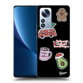 Obal pre Xiaomi 12 Pro - Christmas Stickers