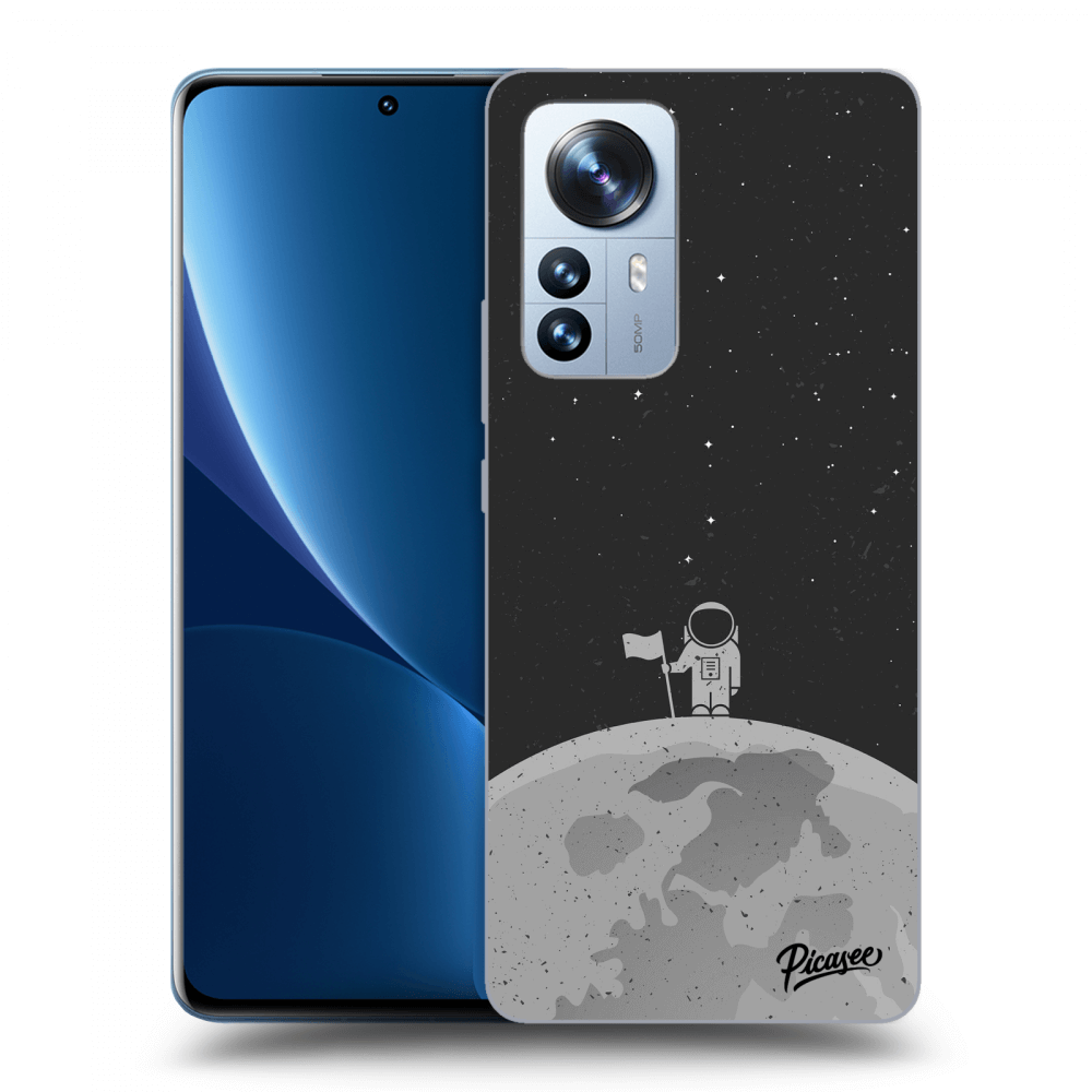 Picasee silikónový čierny obal pre Xiaomi 12 Pro - Astronaut