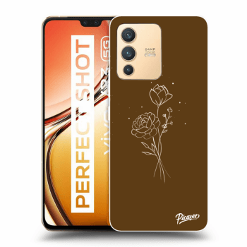 Picasee ULTIMATE CASE pro Vivo V23 5G - Brown flowers