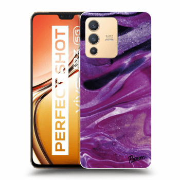 Obal pre Vivo V23 5G - Purple glitter