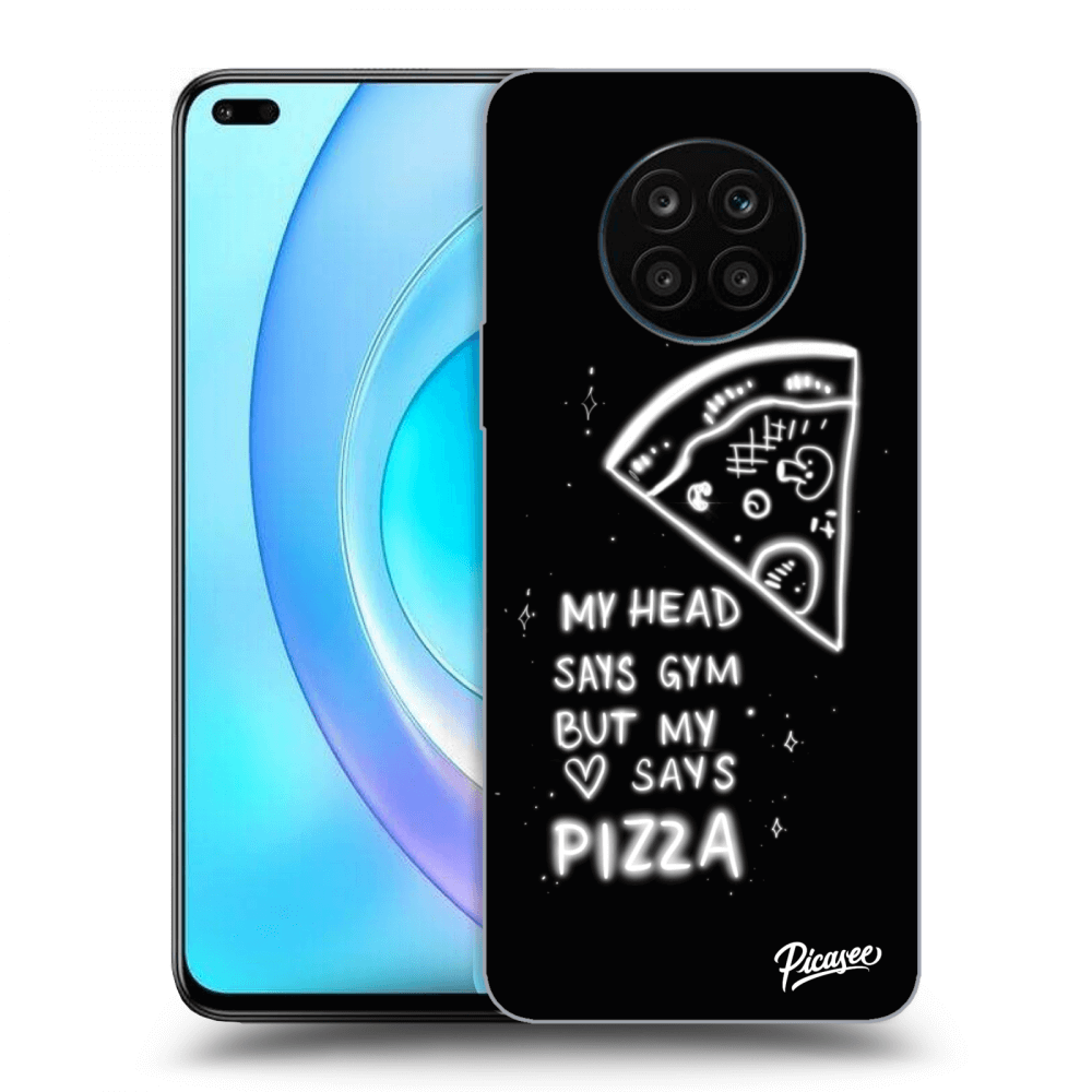 Picasee silikónový čierny obal pre Honor 50 Lite - Pizza