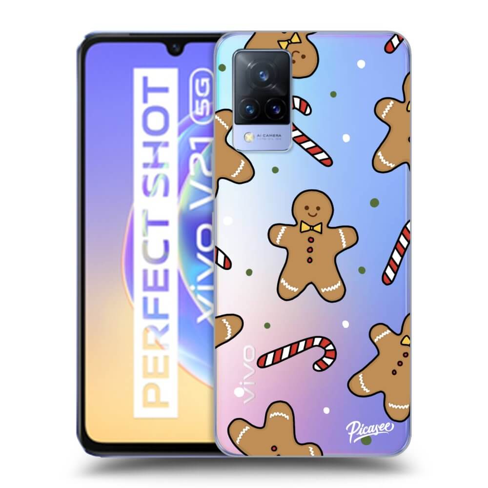 Picasee silikónový prehľadný obal pre Vivo V21 5G - Gingerbread