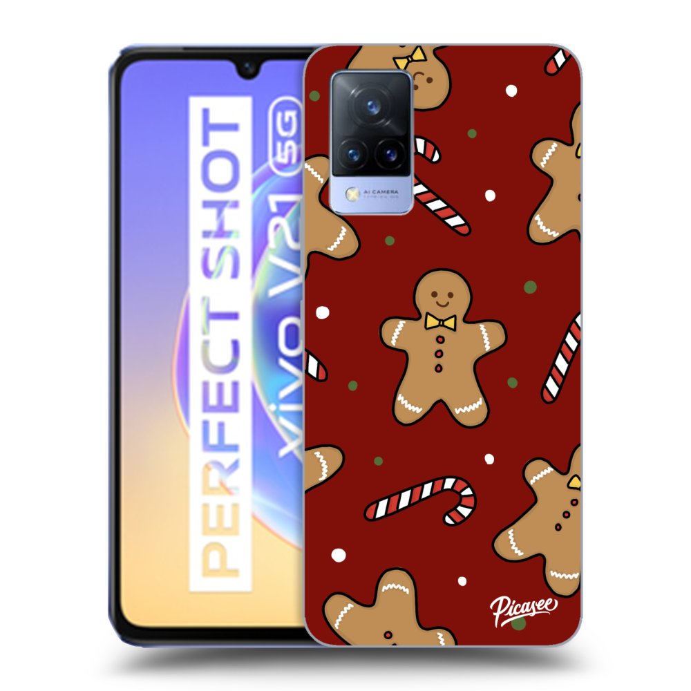 Picasee silikónový prehľadný obal pre Vivo V21 5G - Gingerbread 2