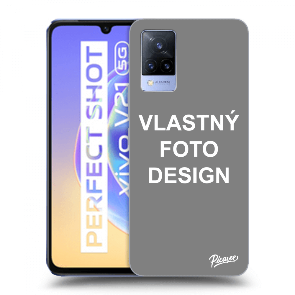 Picasee silikónový prehľadný obal pre Vivo V21 5G - Vlastný fotka/motiv