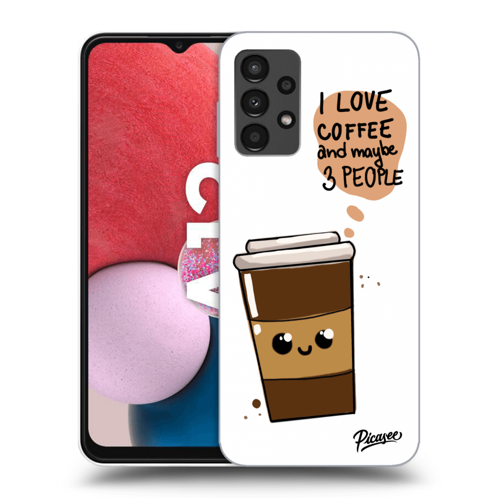Picasee silikónový prehľadný obal pre Samsung Galaxy A13 4G A135 - Cute coffee