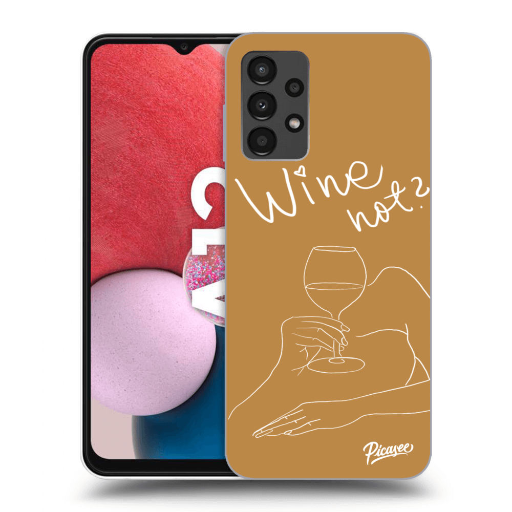 Picasee silikónový prehľadný obal pre Samsung Galaxy A13 4G A135 - Wine not