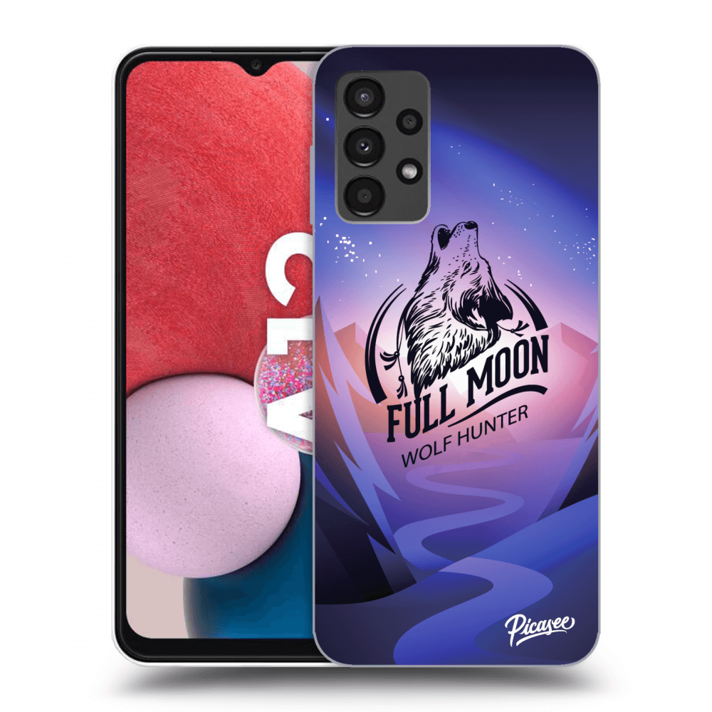 Picasee silikónový čierny obal pre Samsung Galaxy A13 4G A135 - Vlk