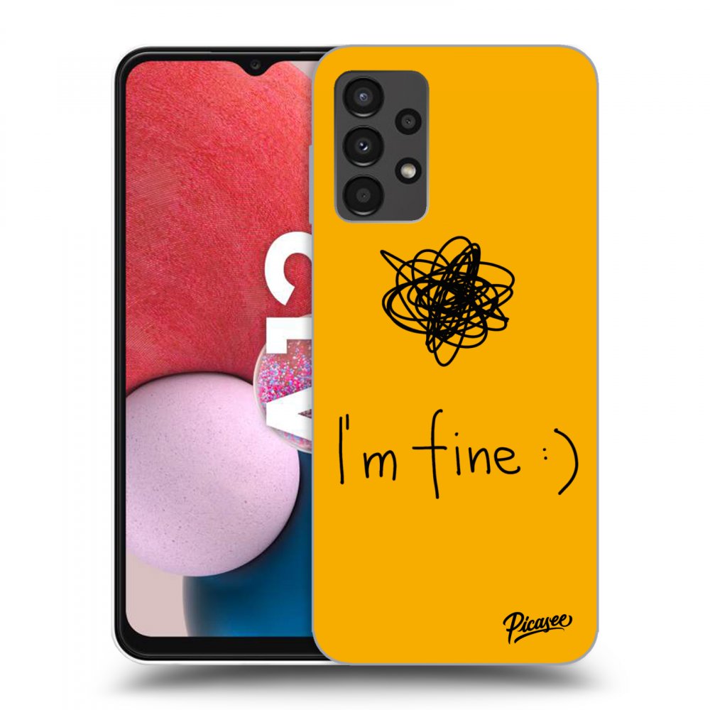 Picasee silikónový čierny obal pre Samsung Galaxy A13 4G A135 - I am fine