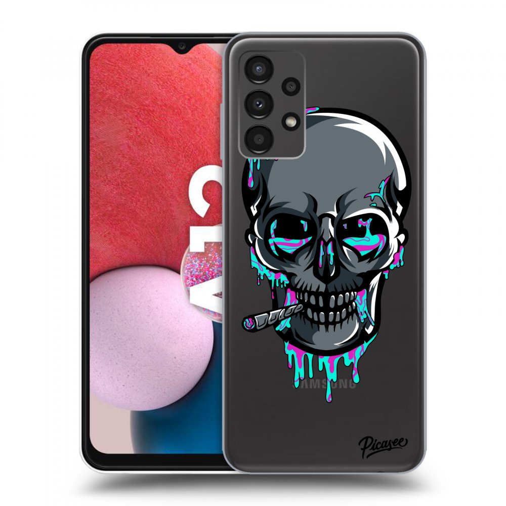 Picasee silikónový prehľadný obal pre Samsung Galaxy A13 4G A135 - EARTH - Lebka 3.0