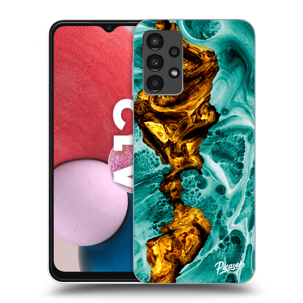 Picasee silikónový prehľadný obal pre Samsung Galaxy A13 4G A135 - Goldsky