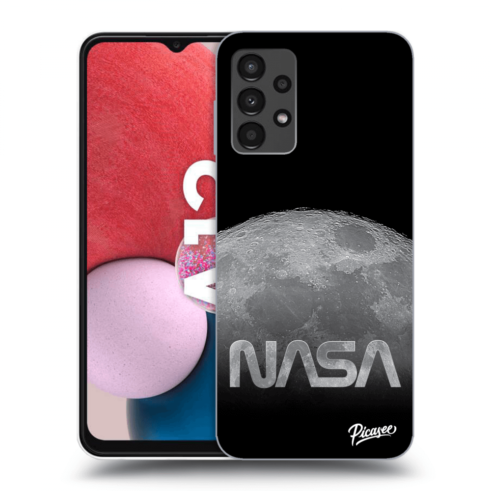 Picasee silikónový čierny obal pre Samsung Galaxy A13 4G A135 - Moon Cut