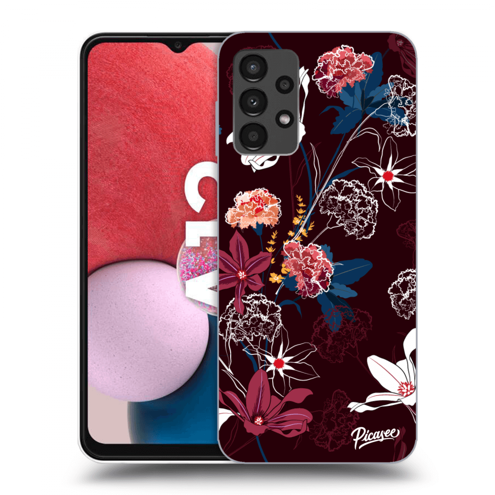 Picasee silikónový prehľadný obal pre Samsung Galaxy A13 4G A135 - Dark Meadow