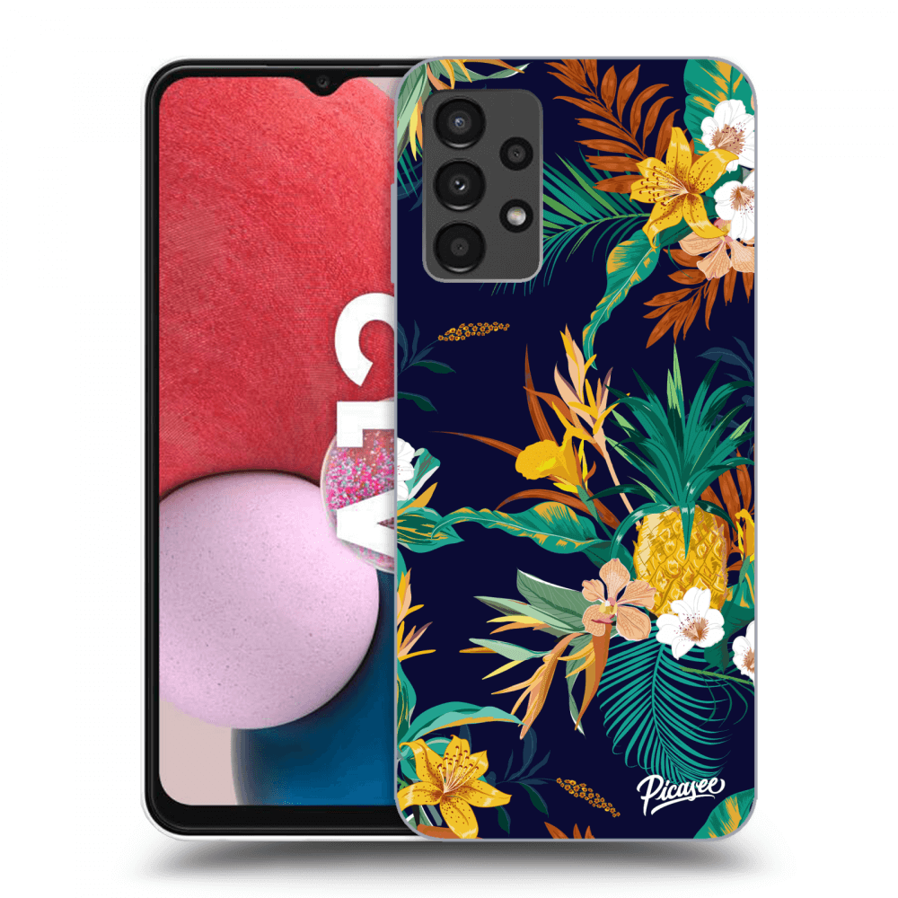 Picasee silikónový prehľadný obal pre Samsung Galaxy A13 4G A135 - Pineapple Color